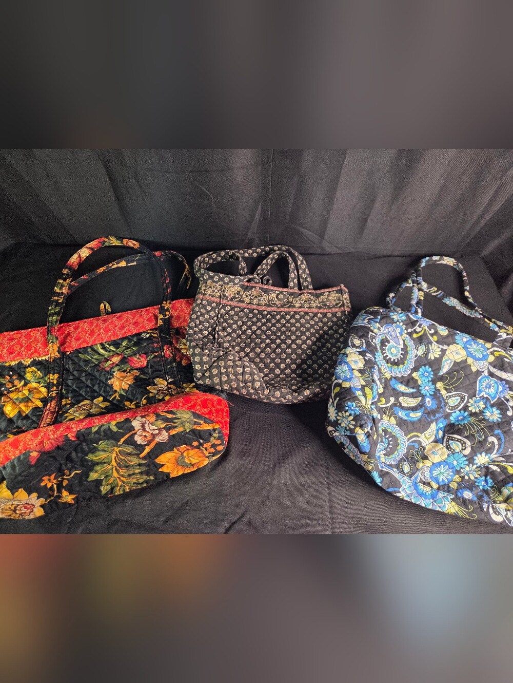 3 Quilted Tote Purses